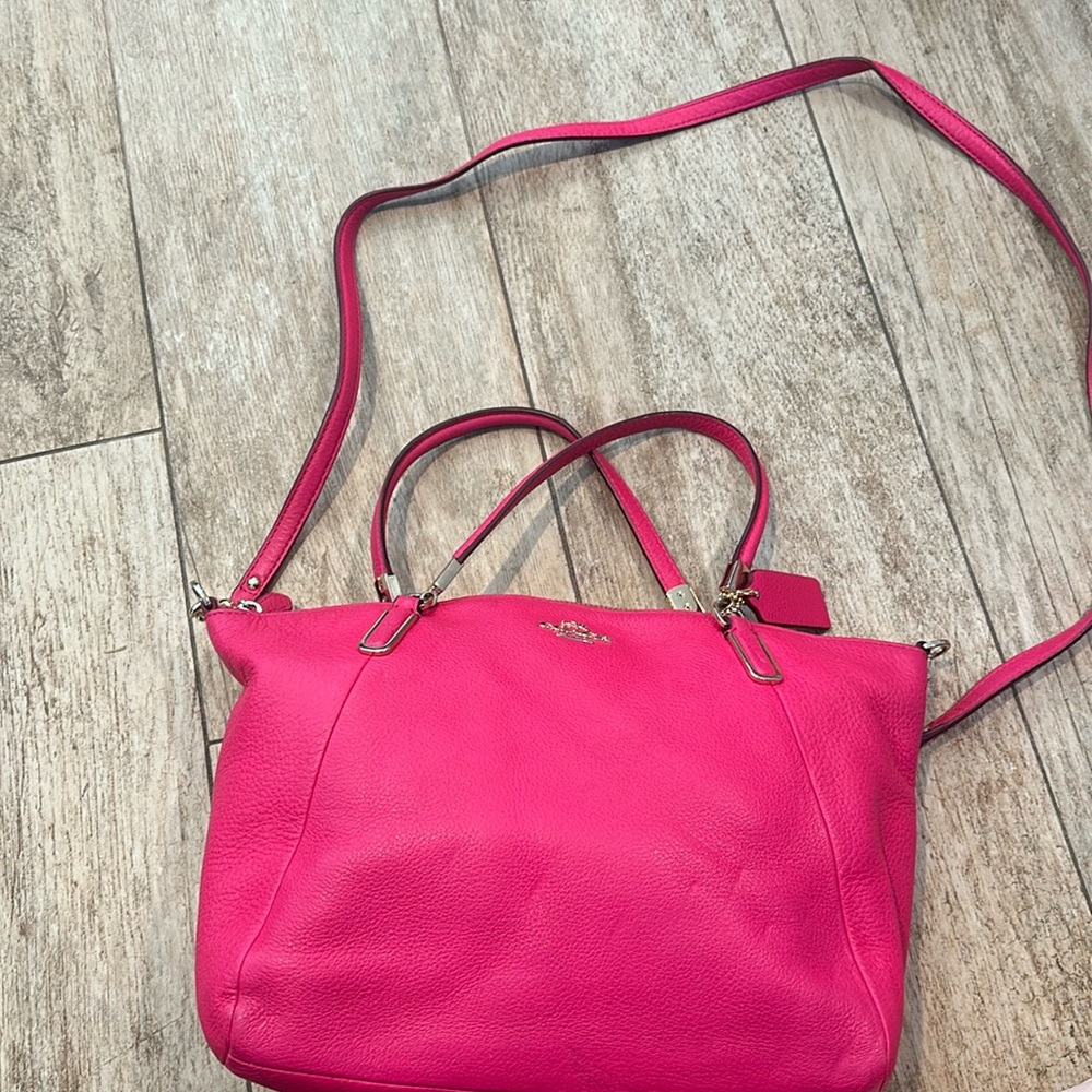 Pink coach bag